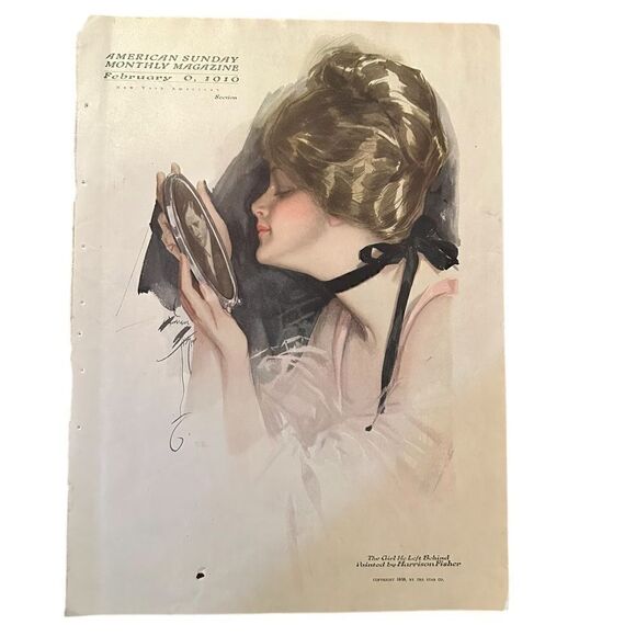 Antique Magazine Cover American Sunday Feb’ 1916 - Picture 1 of 7